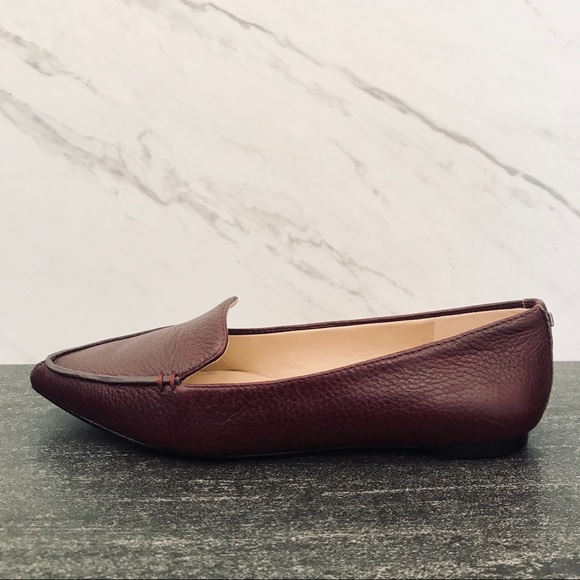 NEW Karl Lagerfeld Destine Burgundy Pointed Flats - Picture 2 of 4
